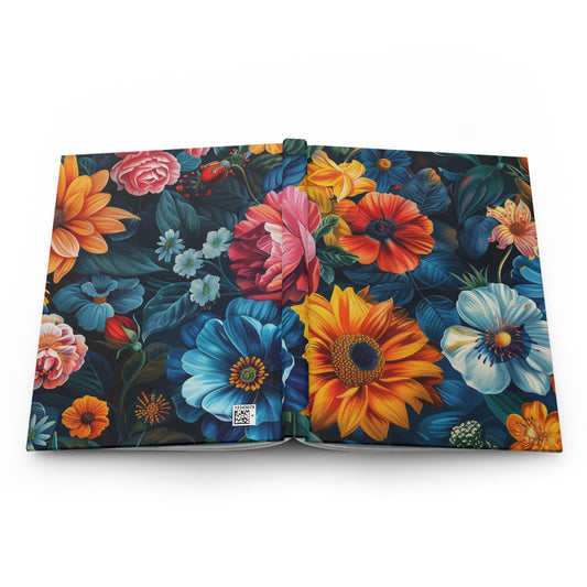 Blooming Elegance: Floral Design Hardcover Notebook