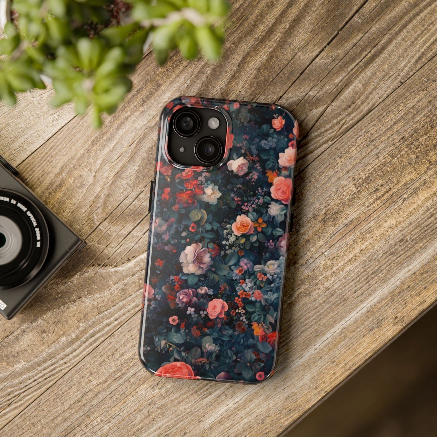 Watercolor Floral Landscape Impact-Resistant Phone Case