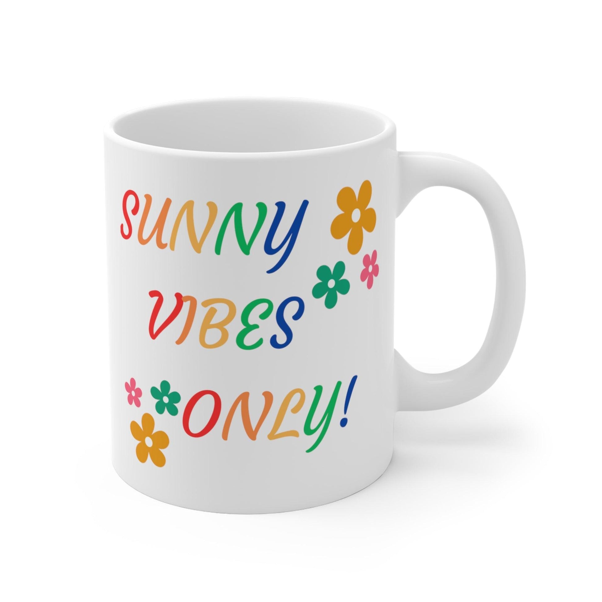 Radiate Positivity: Fun Vibes Only Coffee Mug - Texts and Threads