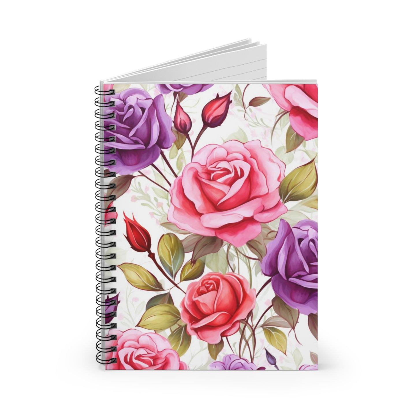 Enchanted Bloom: Mystical Roses Spiral Notebook