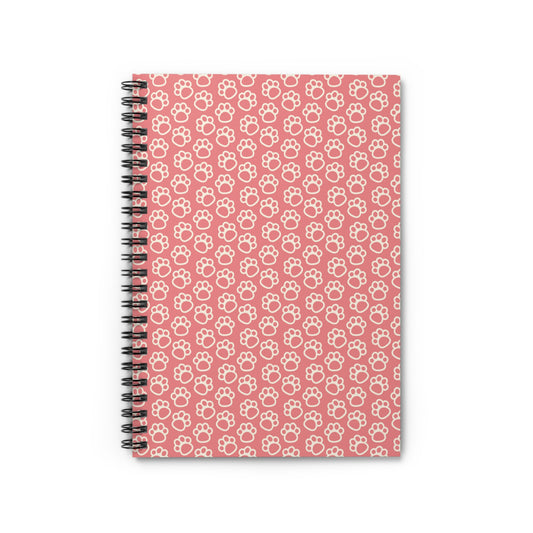 Tracks of Love: Dog Paw Print Notebook