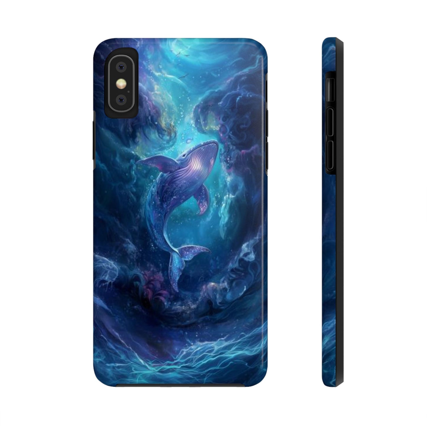 Watercolor Whale Impact-Resistant Phone Case