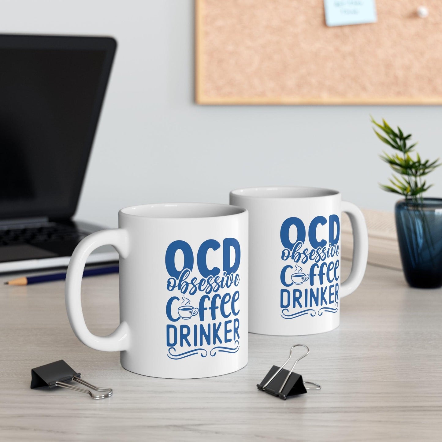 Obsessive Coffee Drinker: Proudly Caffeinated Mug - Texts and Threads