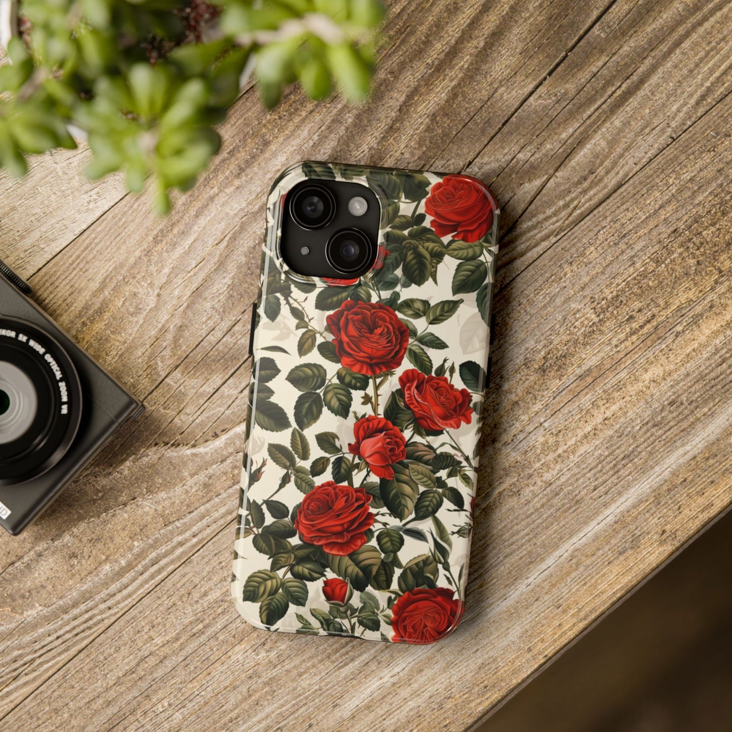 Watercolor Floral Roses Tough Phone Case