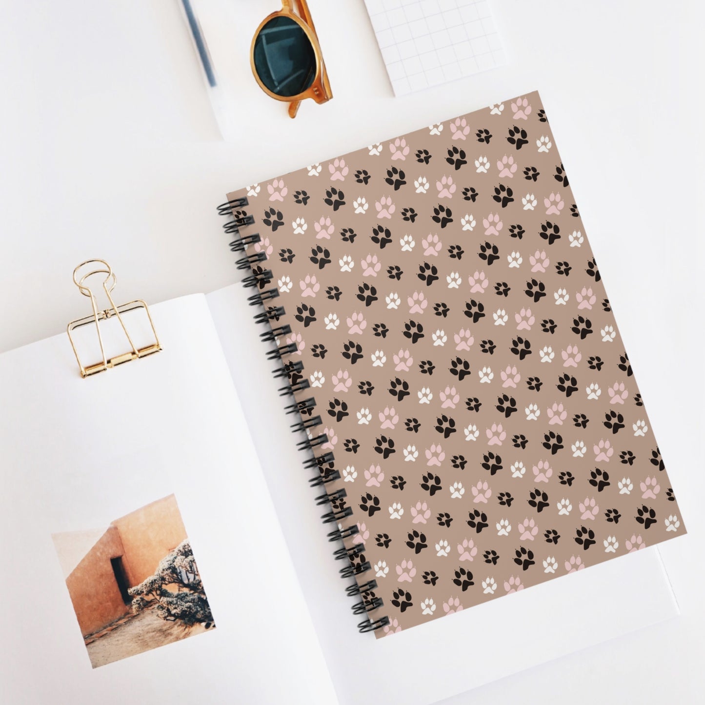 Pawsitively Perfect: Dog Paw Print Spiral Journal