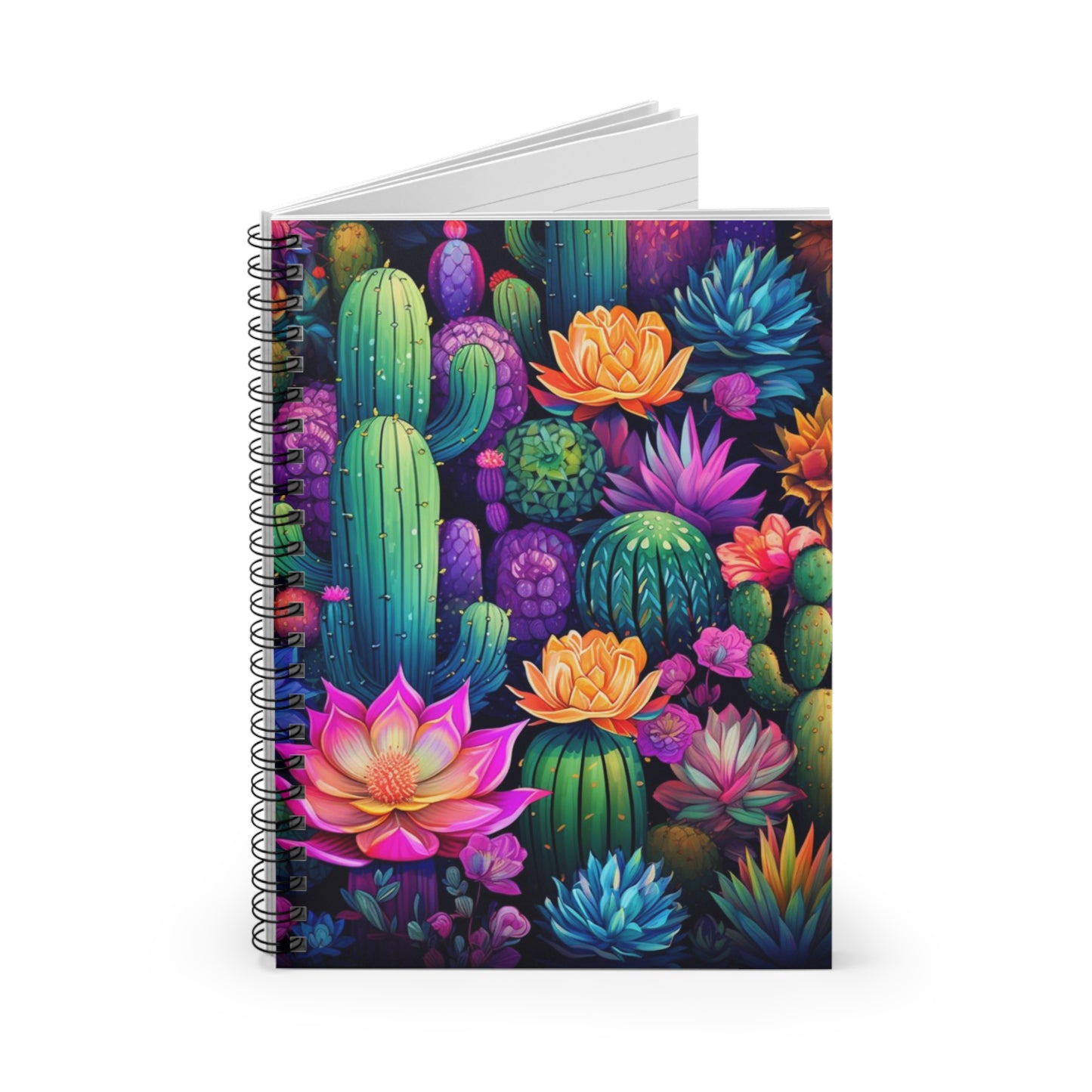 Desert Flora: Cactus Design Spiral Journal