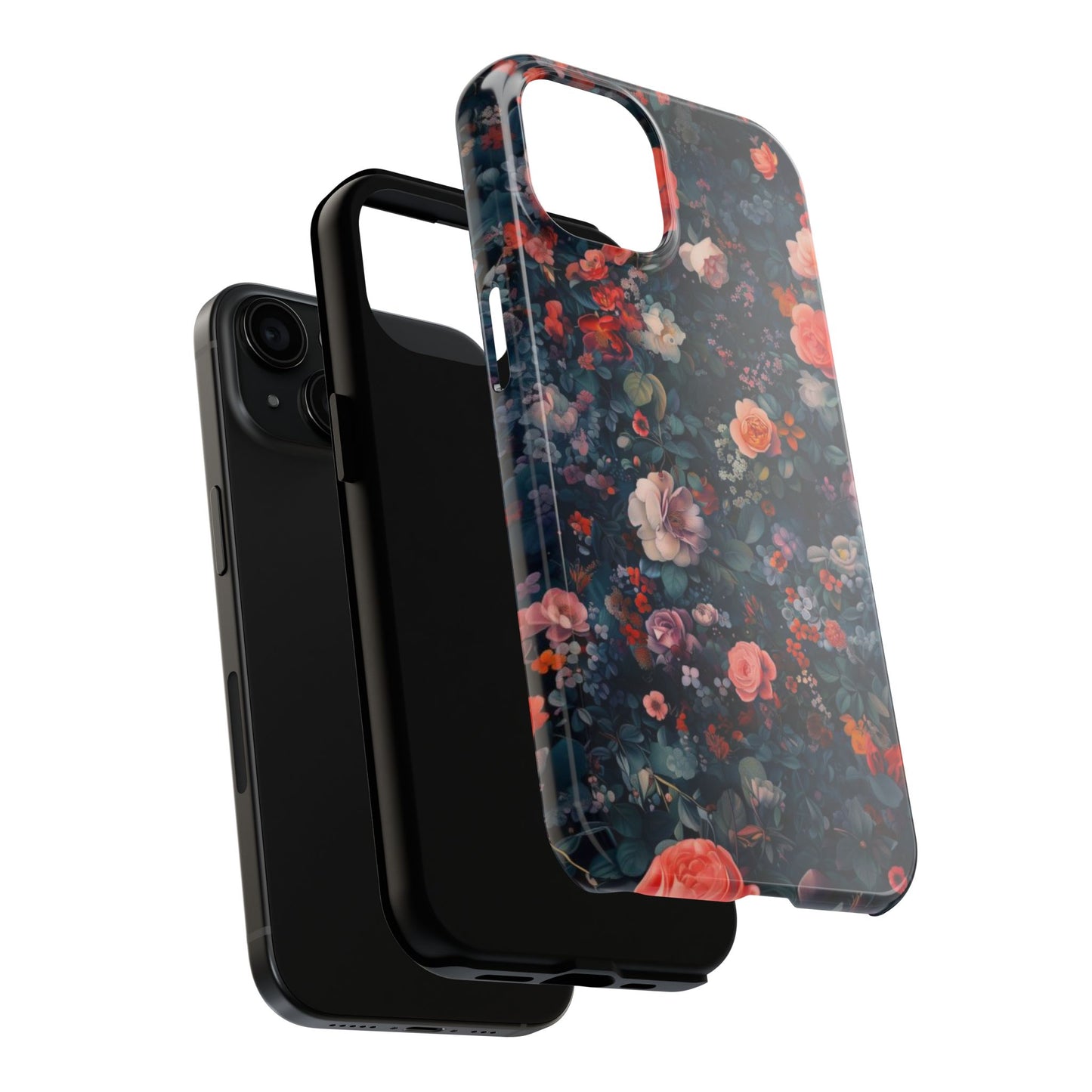 Watercolor Floral Landscape Impact-Resistant Phone Case