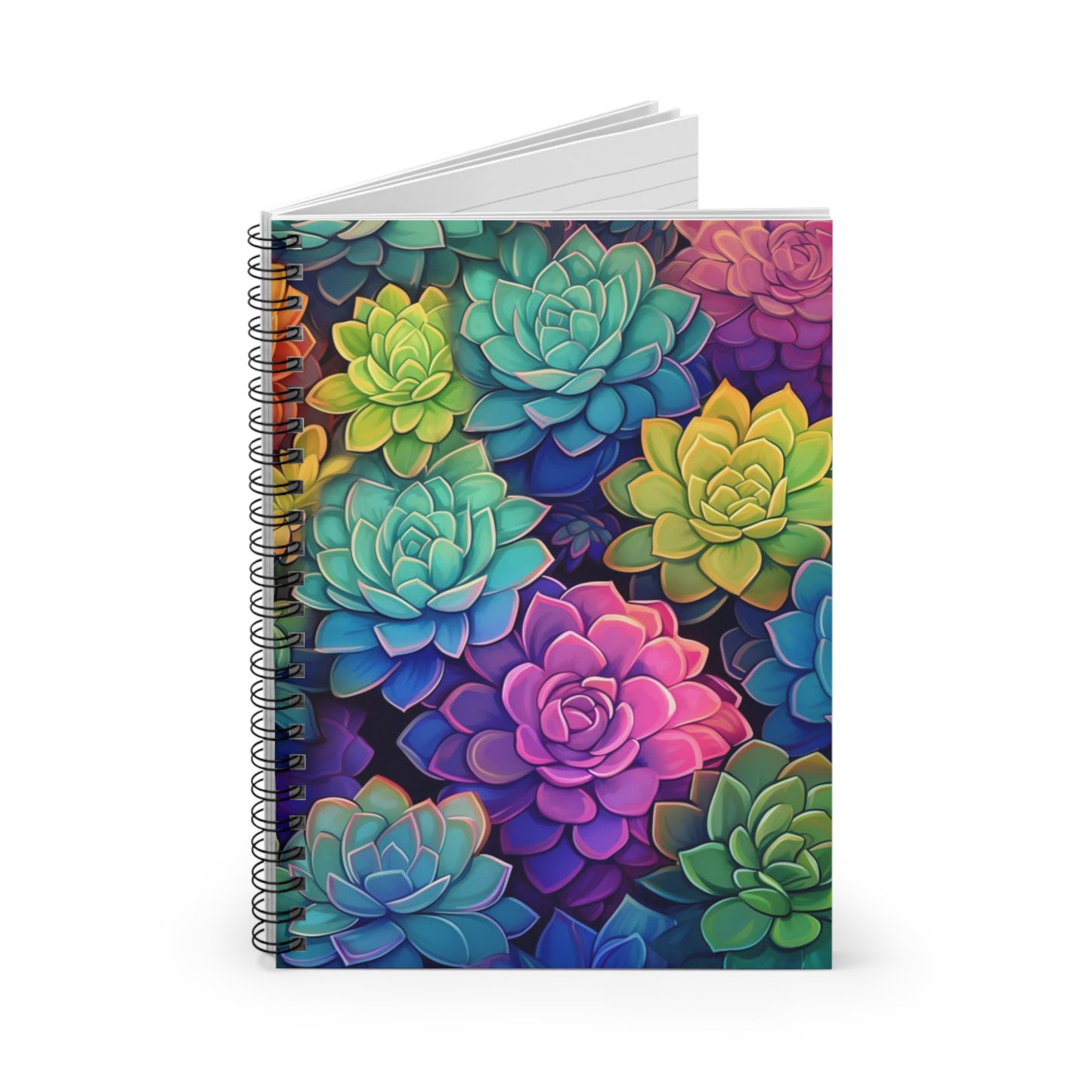 Succulent Oasis: Beautiful Spiral Journal