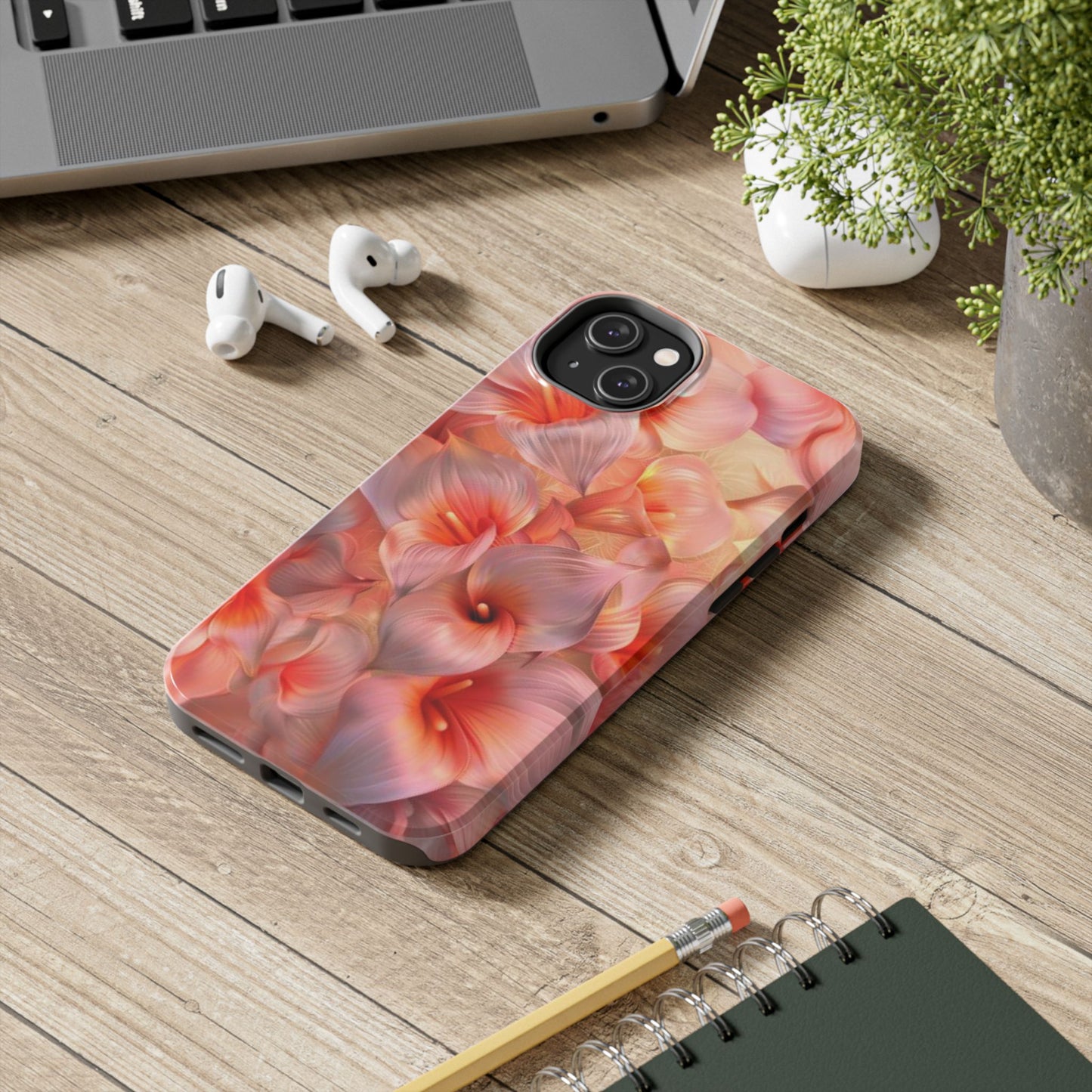 Watercolor Beautiful Summer Flowers Tough Phone Case