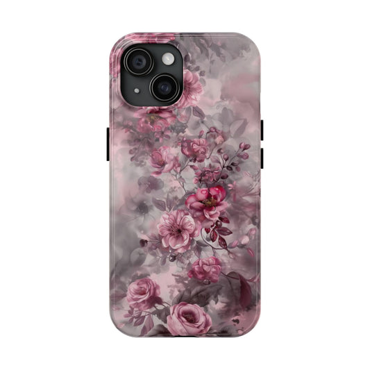 Watercolor Abstract Classic Flowers Tough Phone Case