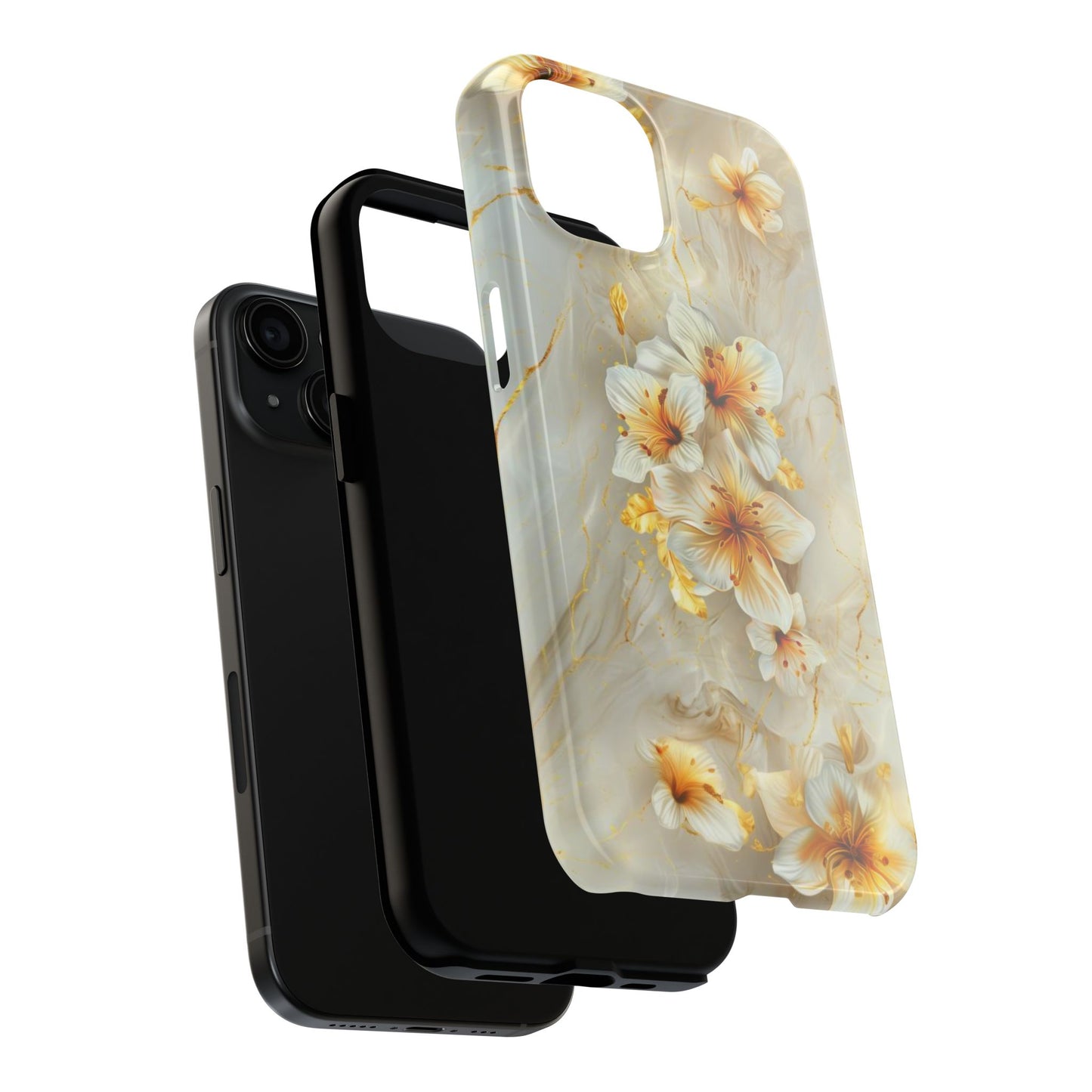 Watercolor Classic Flowers Impact-Resistant Phone Case