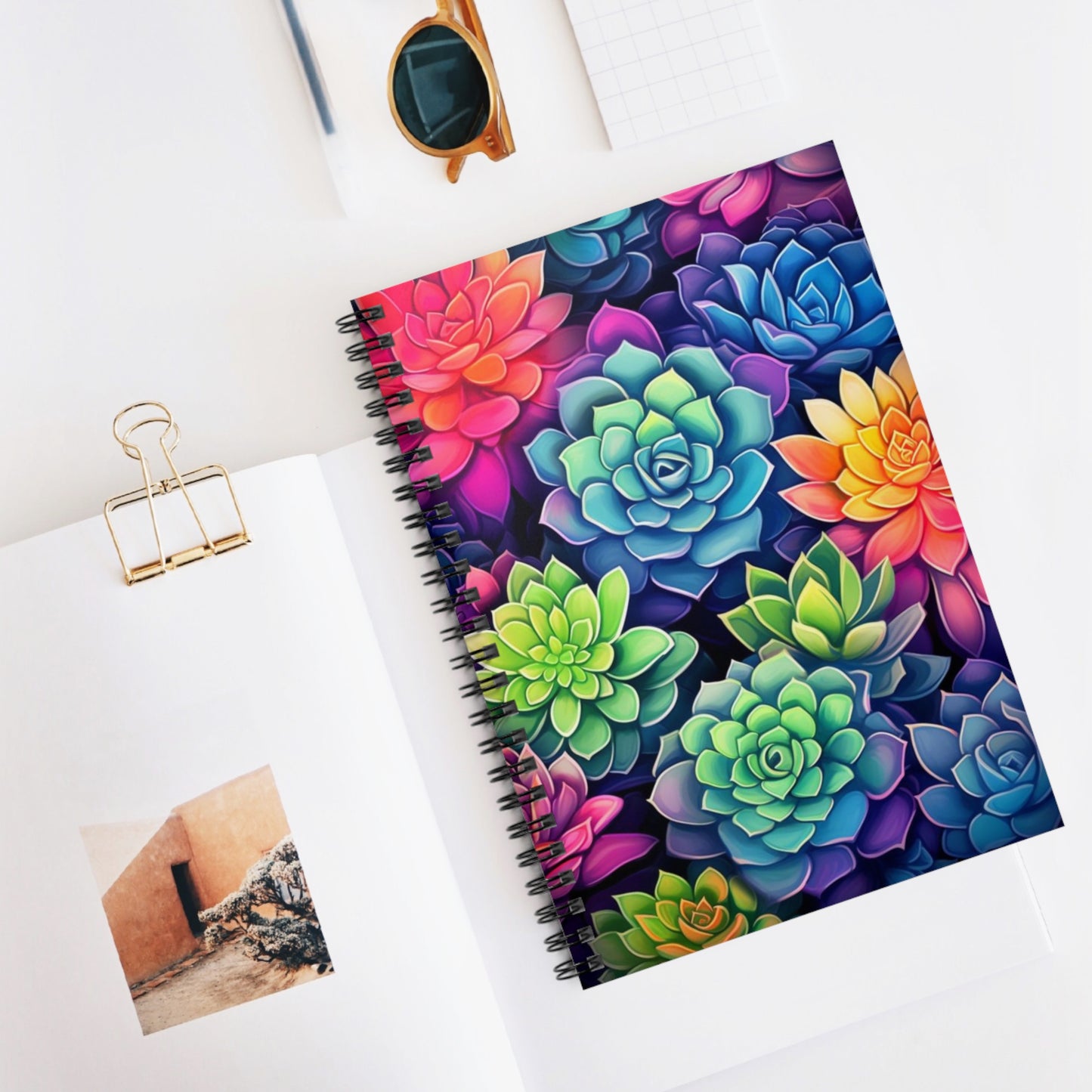 Succulent Garden: Elegant Spiral Notebook