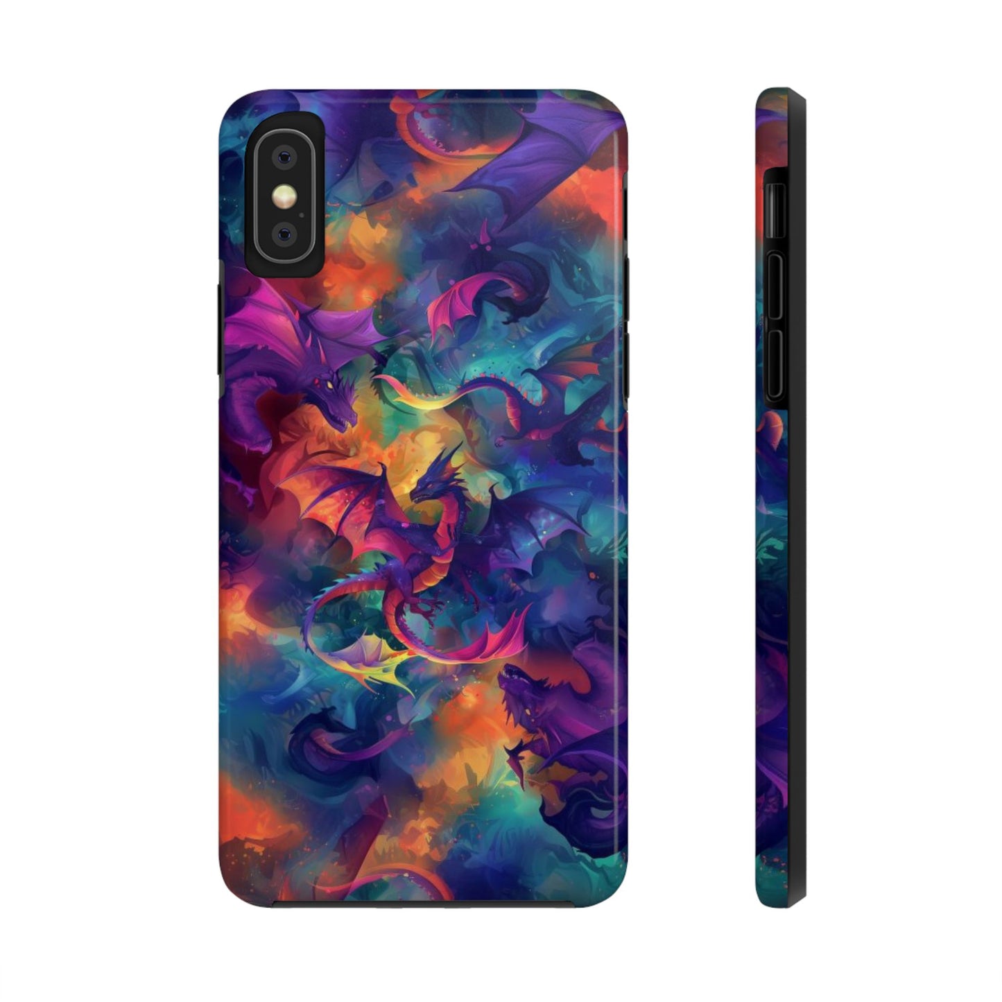 Watercolor Abstract Dragon Tough Phone Case