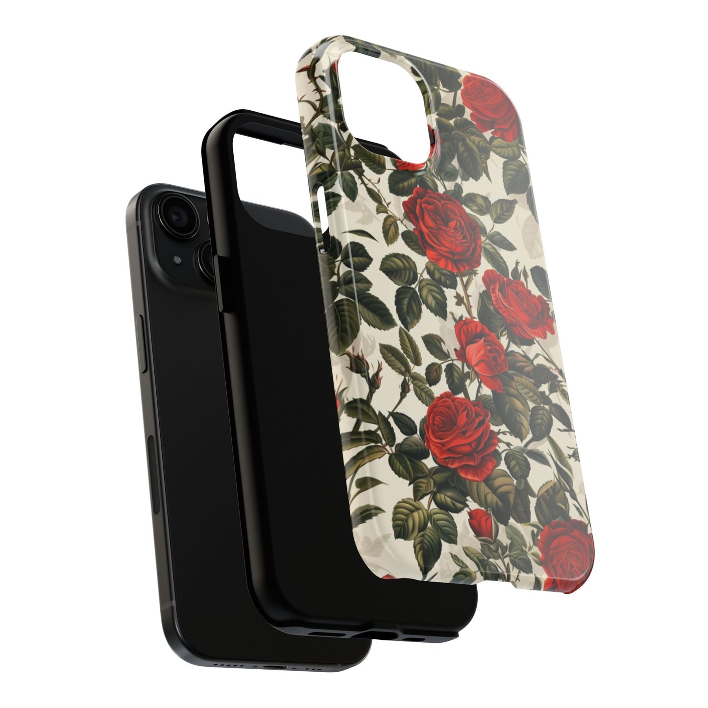 Watercolor Floral Roses Tough Phone Case