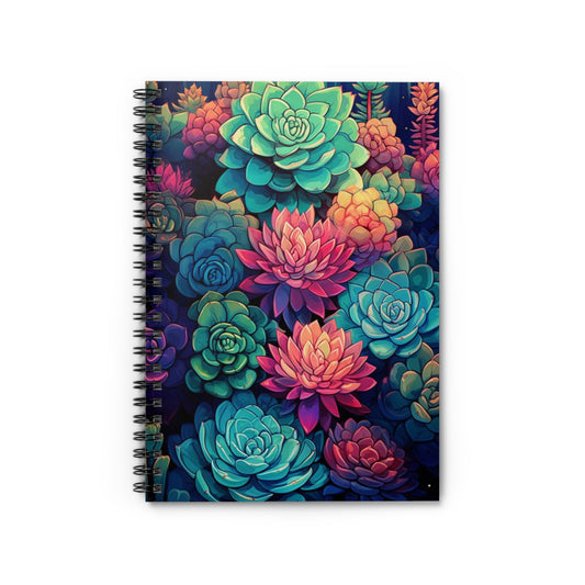 Cacti Charm: Elegant Spiral Notebook