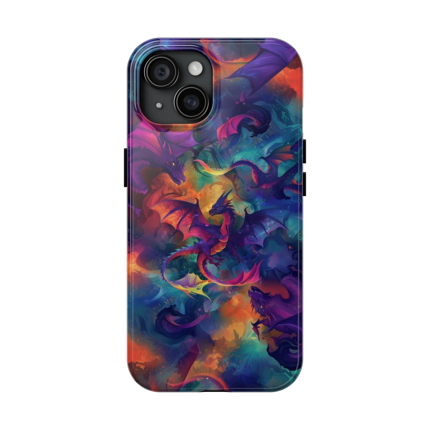 Watercolor Abstract Dragon Tough Phone Case