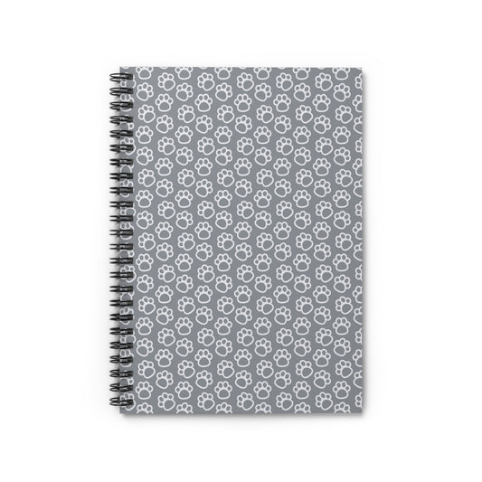 Paw Prints of Love: Spiral Notebook for Dog Lovers