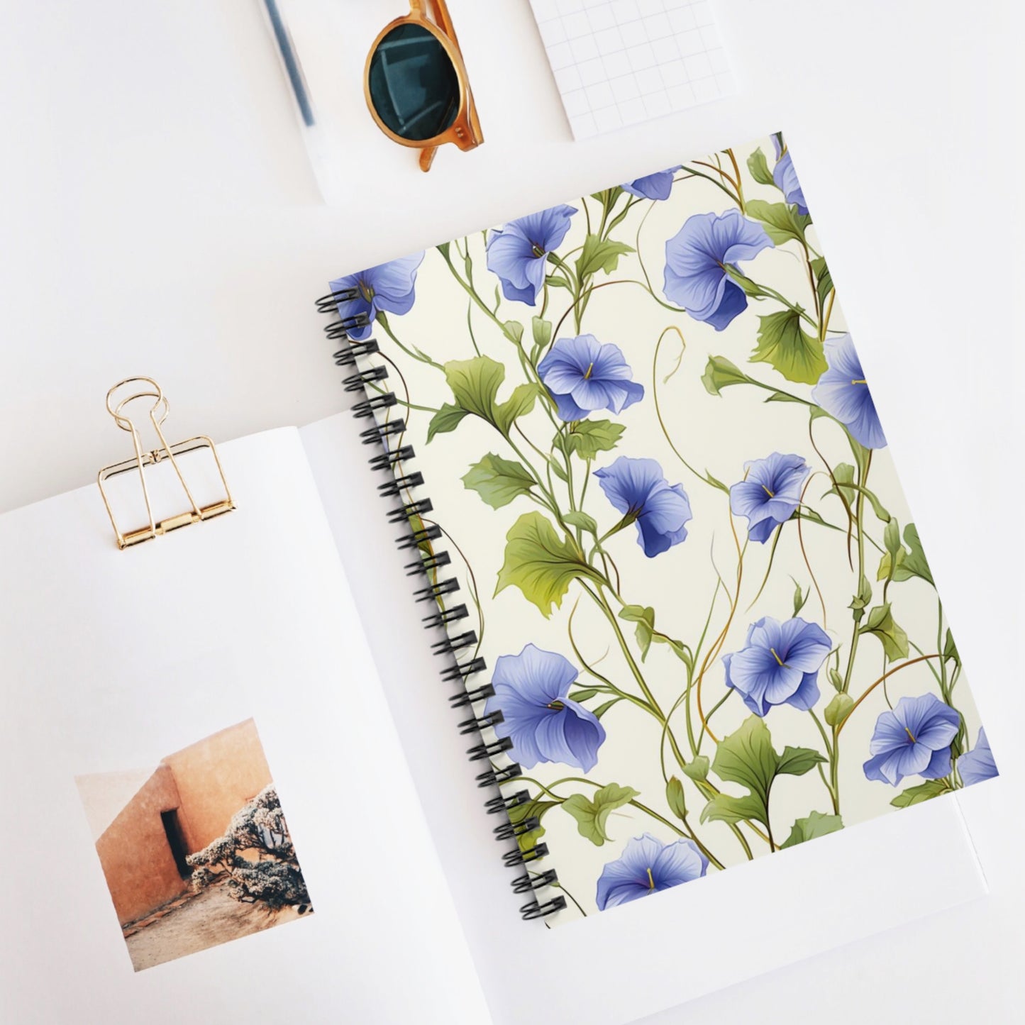 Blooming Springtime: Elegant Flower Spiral Notebook