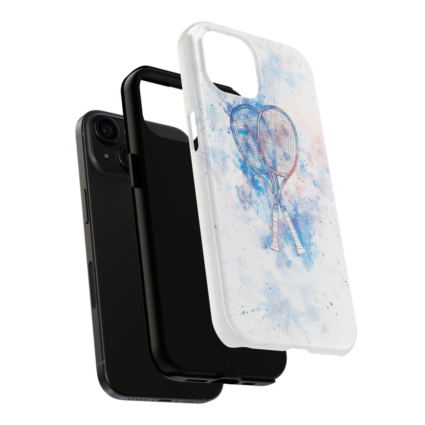 Watercolor Tennis Impact-Resistant Phone Case