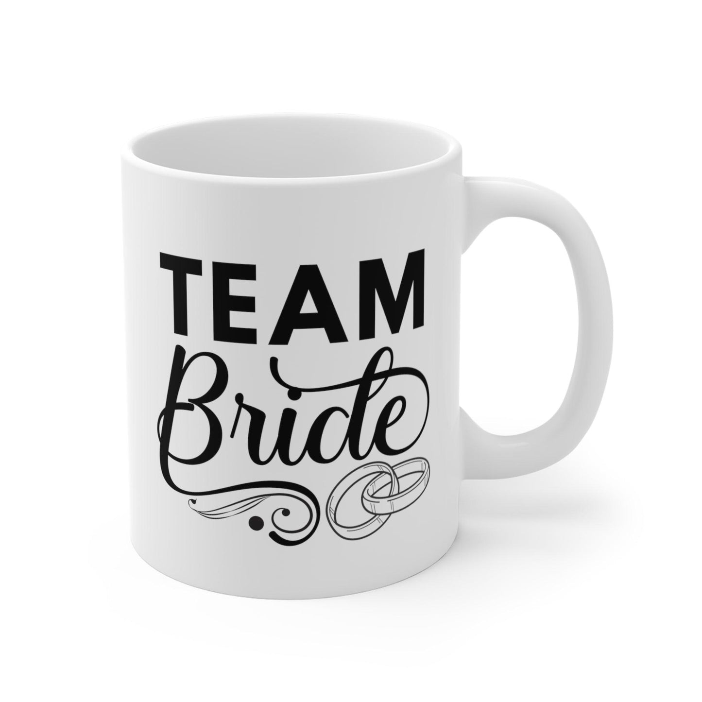 Team Bride: Celebratory Wedding Mug for the Bridal Party - Texts and Threads