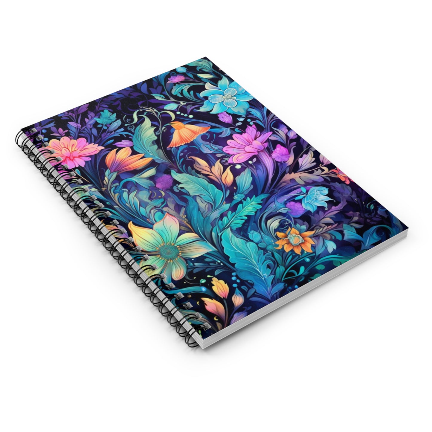 Floral Enchantment: Magical Garden Spiral Notebook