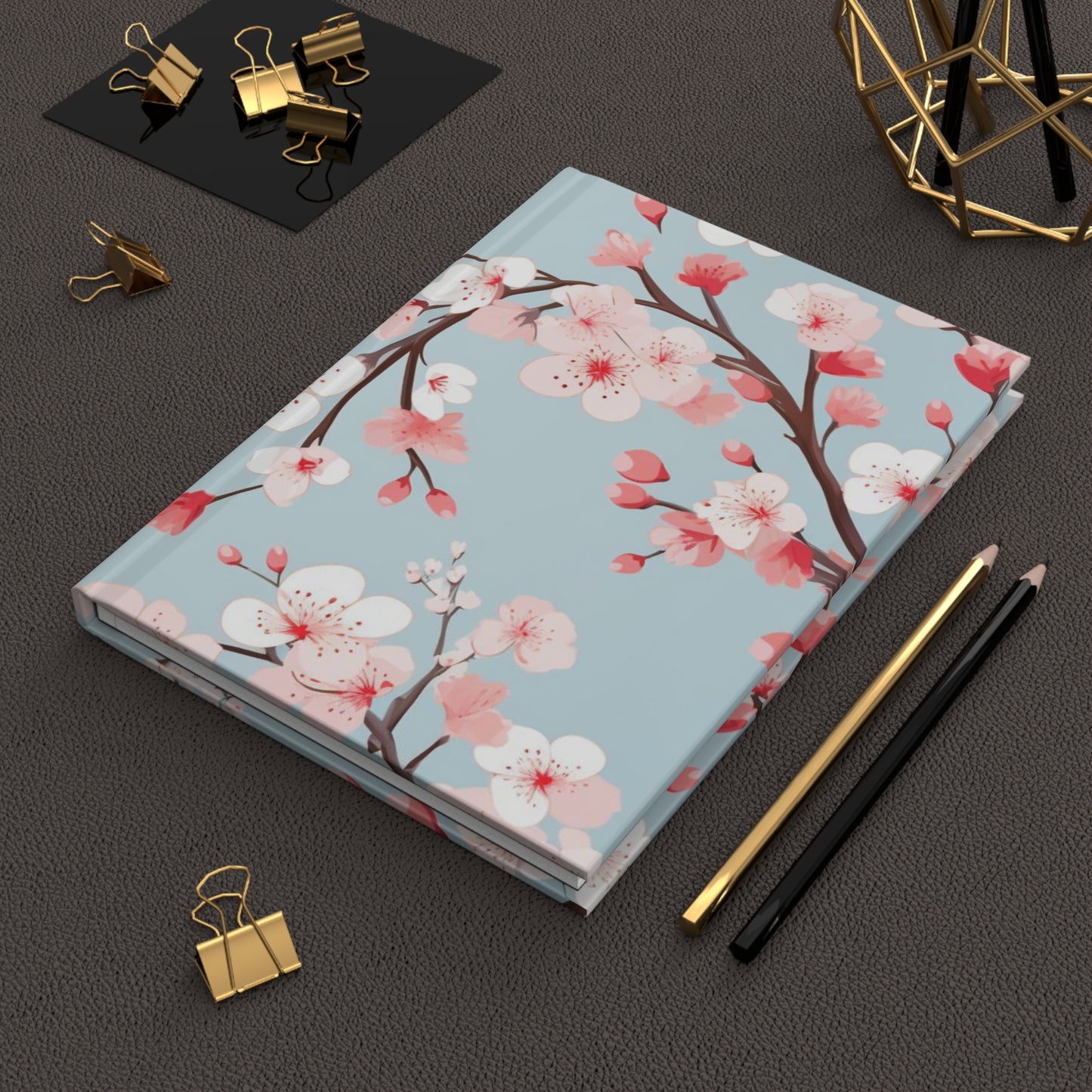 Cherry Blossom Delight: Artistic Hardcover Notebook