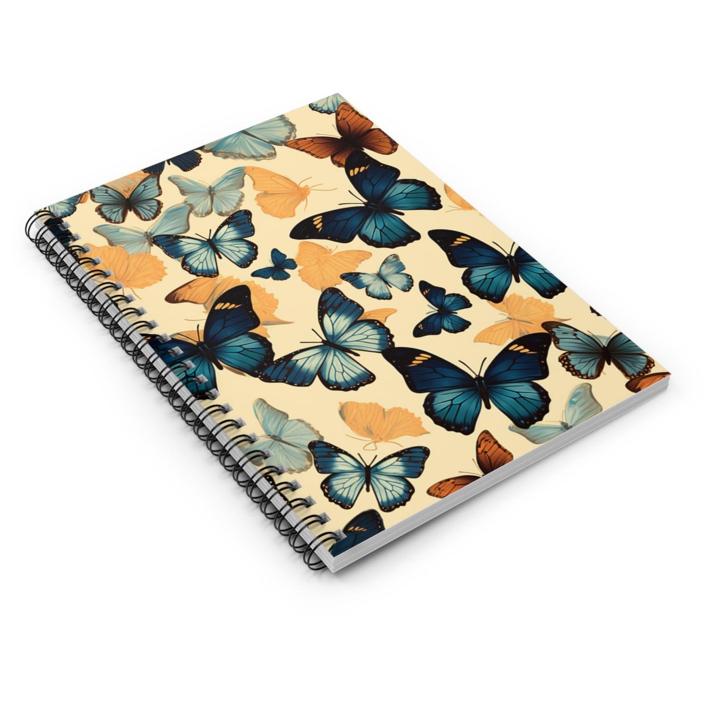 Ruled Line Butterfly Dreams Spiral Notebook - Ideal for Daily Journaling - Texts and Threads