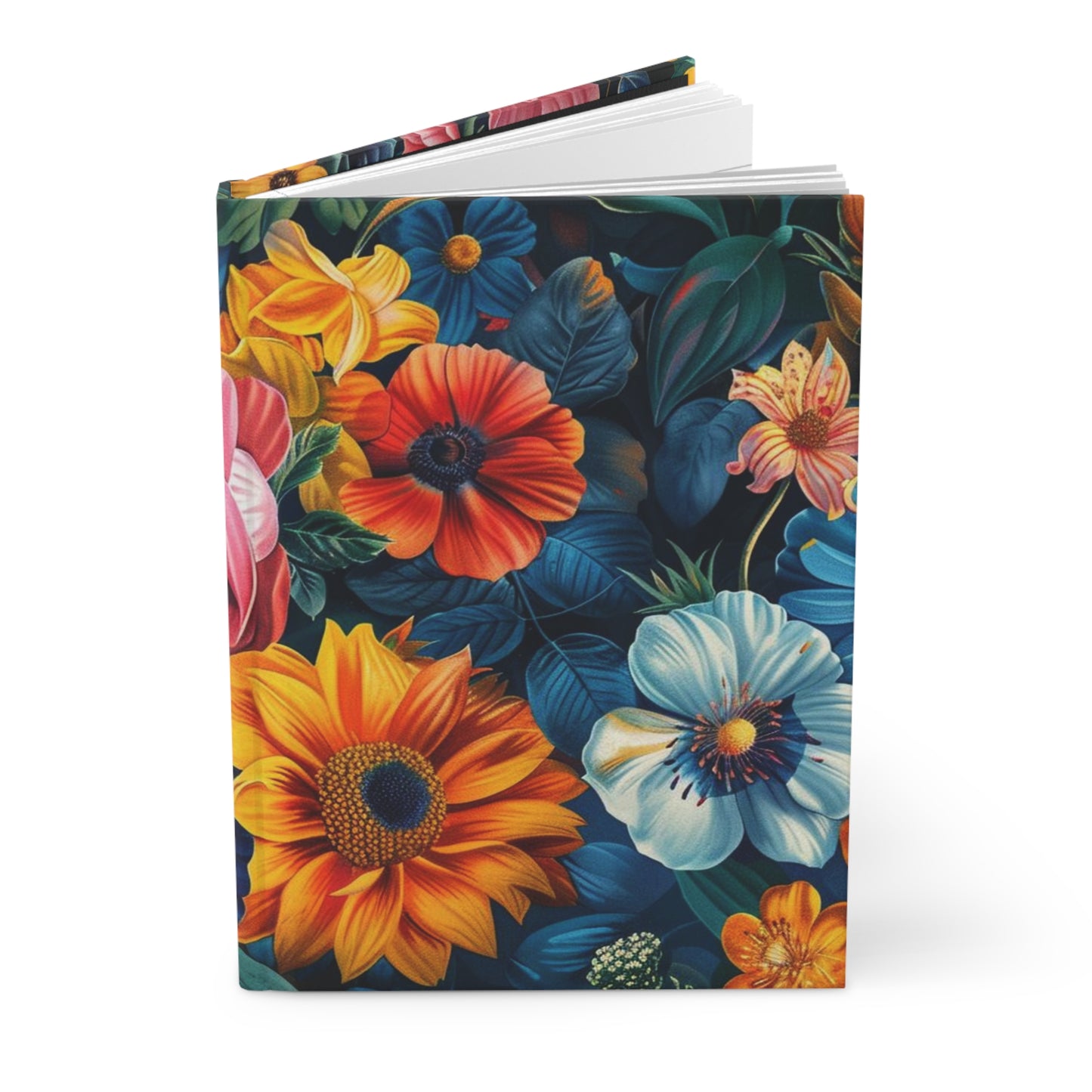 Blooming Elegance: Floral Design Hardcover Notebook