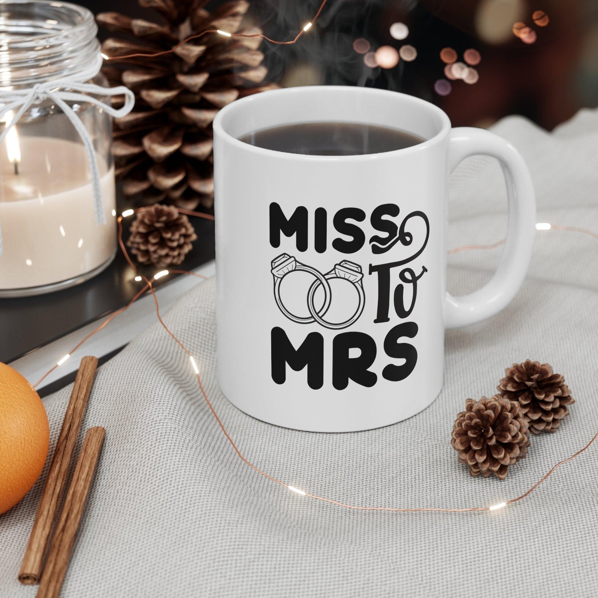 Sip with Team Bride: Stylish Mug for Wedding Festivities - Texts and Threads