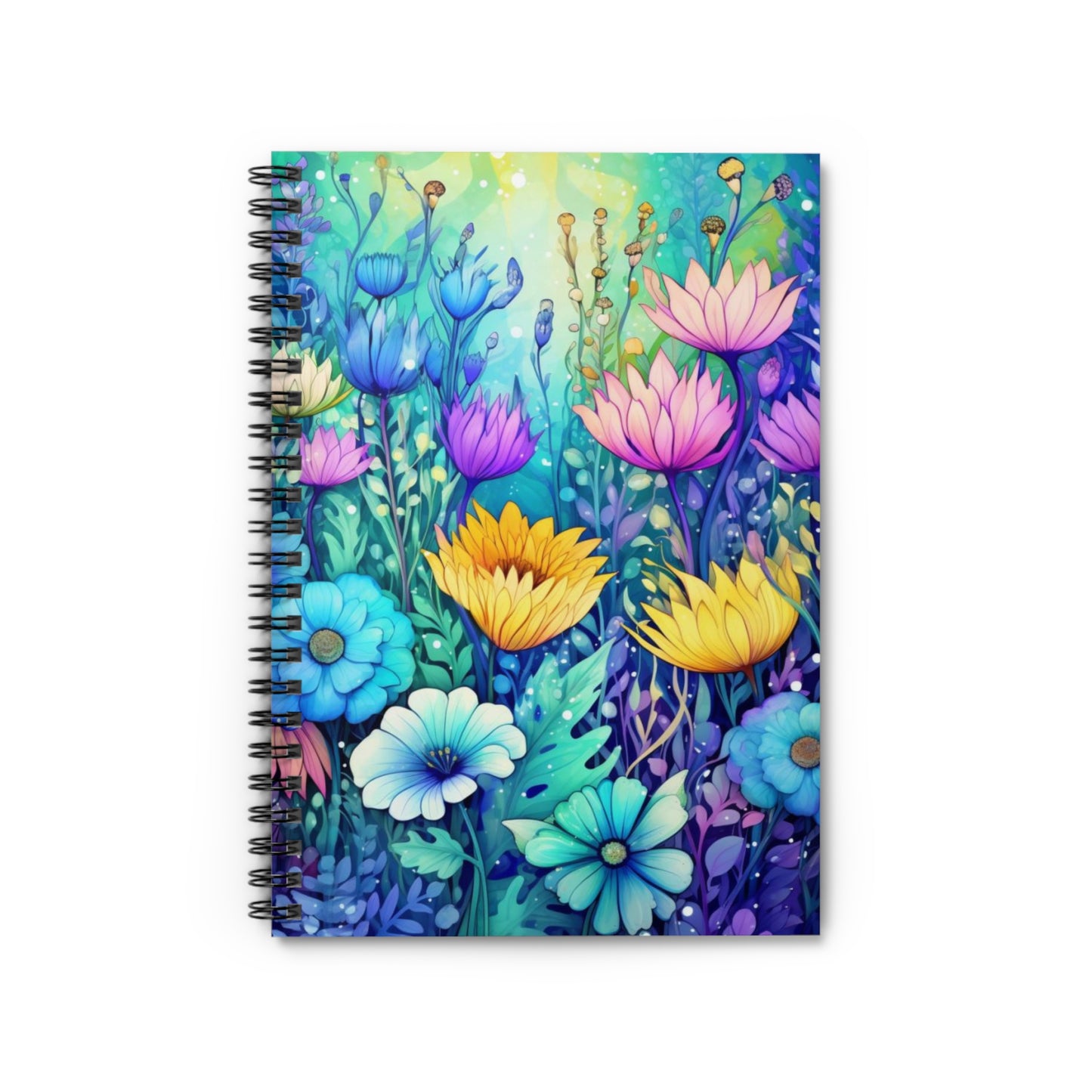 Enchanted Blossoms: Mystical Floral Spiral Notebook