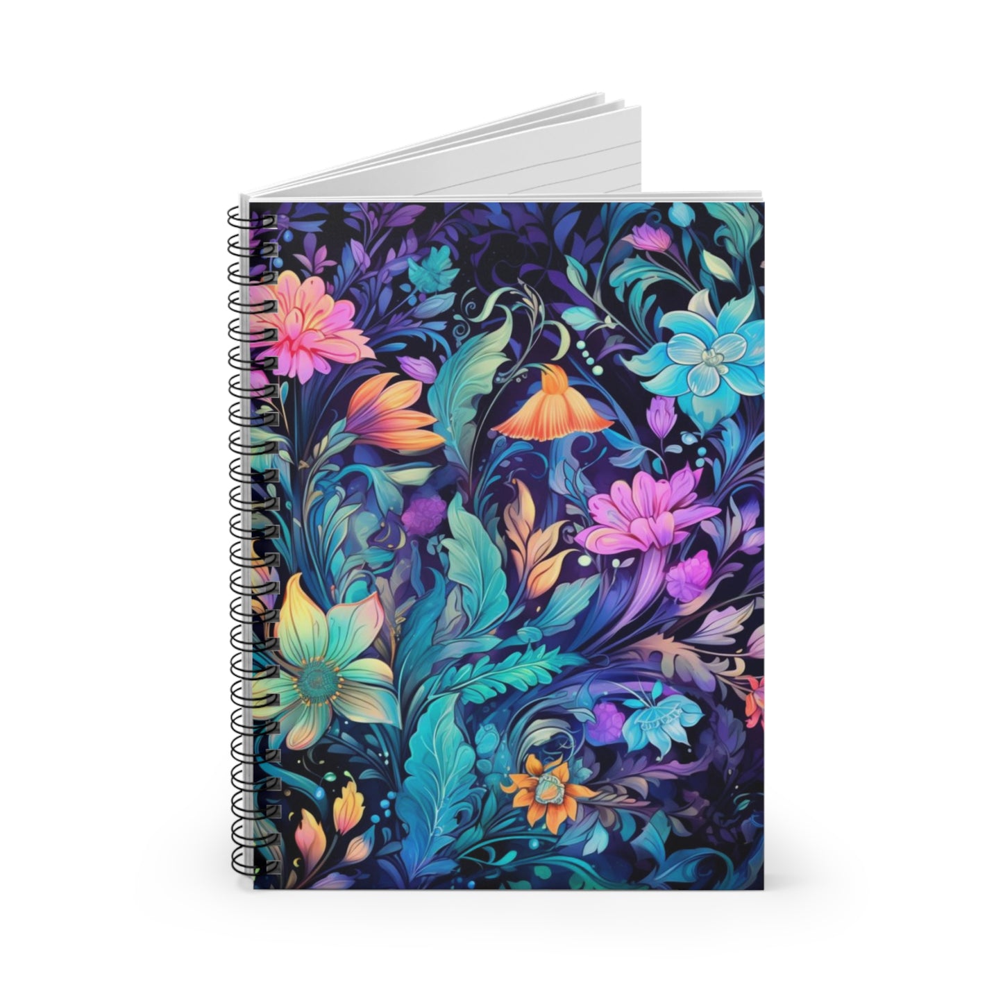 Floral Enchantment: Magical Garden Spiral Notebook