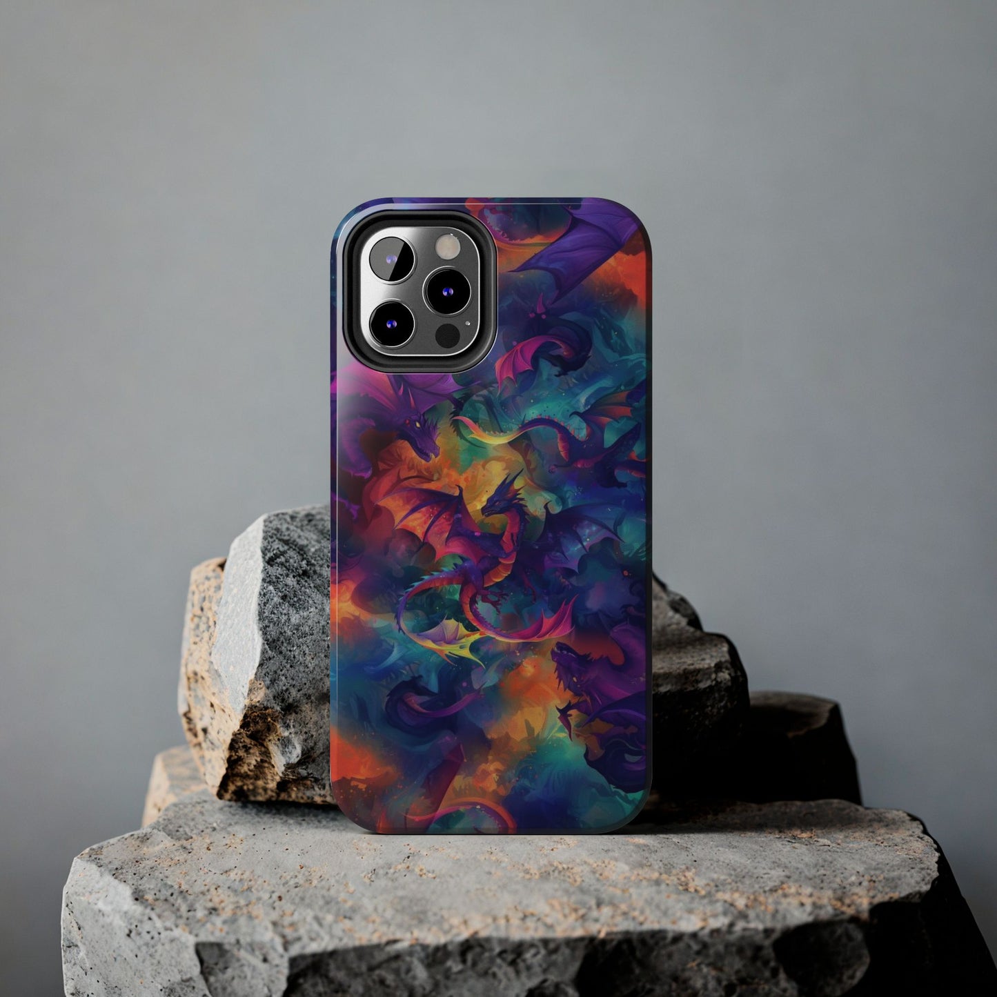 Watercolor Abstract Dragon Tough Phone Case