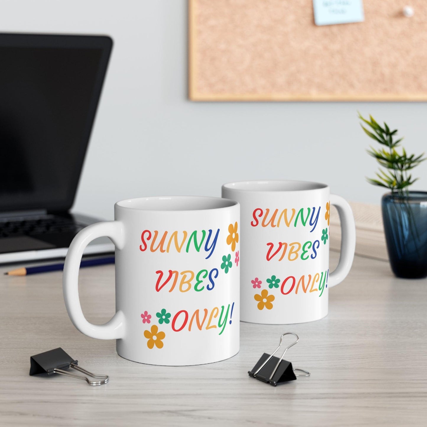 Radiate Positivity: Fun Vibes Only Coffee Mug - Texts and Threads